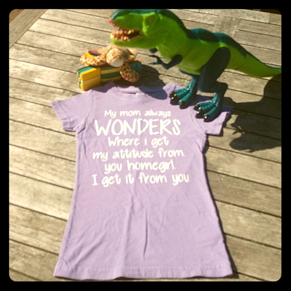Girls XS tshirt Live and Tell EUC